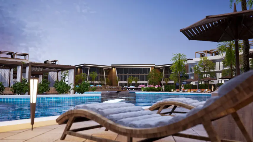 109 First floor Building 7 side pool